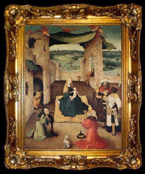 framed  BOSCH, Hieronymus Adoration of the Magi, ta009-2